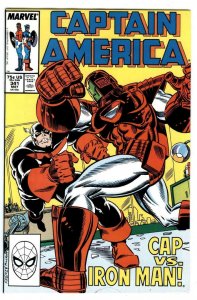 Captain America #341 1988 1st App.Lemar Hoskins as Battlestar white pages 