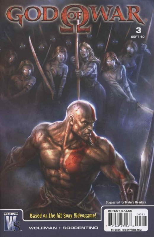 God Of War #3 VF/NM ; WildStorm | Based on Sony Video Game