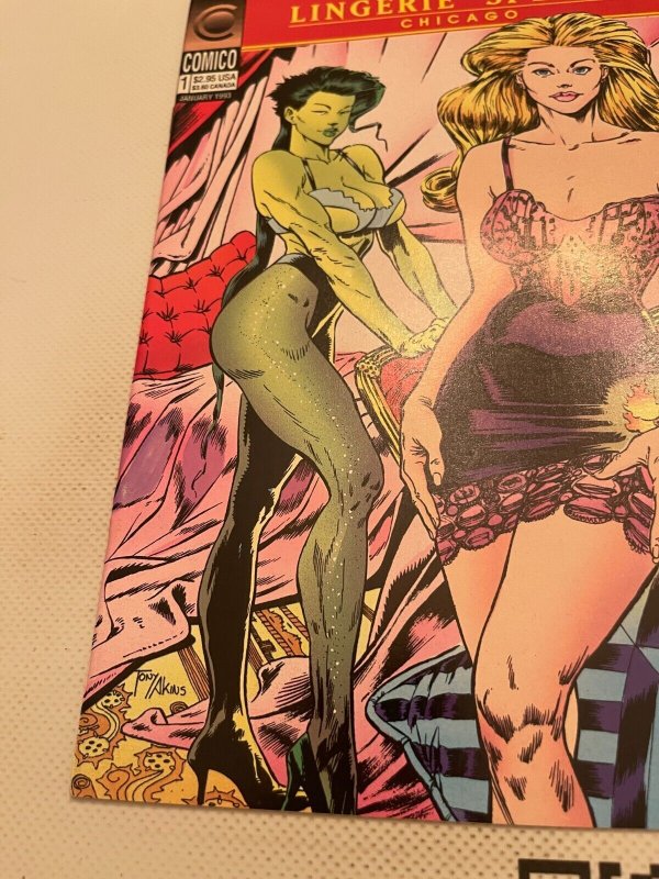 Elementals's Sexy Lingerie Special Chicago # 1 NM Comico Comic Book 1st P 5  J893 | Comic Books - Modern Age, Comico, Superhero / HipComic