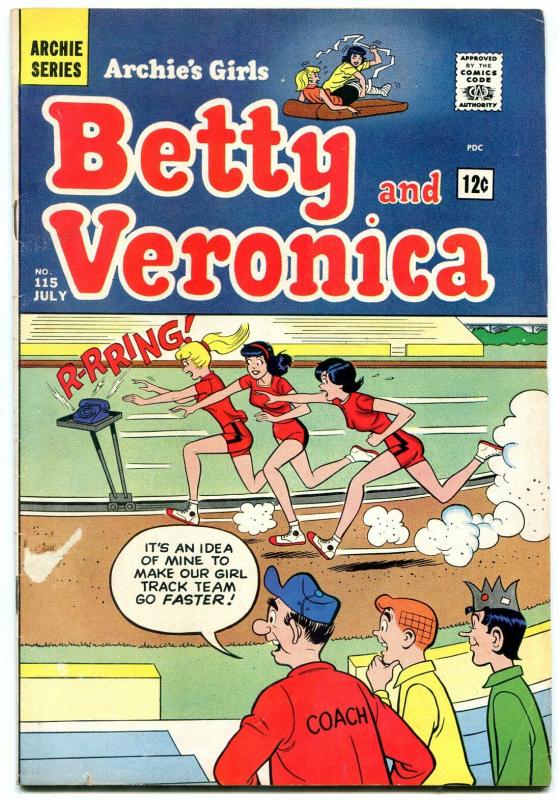 Archie's Girls Betty & Veronica #115 1965-Track and field race cover- VG