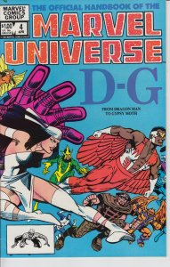 OFFICIAL HANDBOOK OF THE MARVEL UNIVERSE #4 (Apr 1983) VFNM 9.0