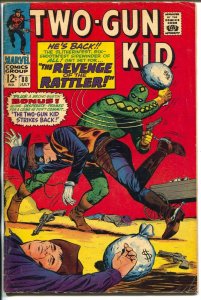 Two-Gun Kid  #88 1967-Marvel-The Rattler-Kid Colt origin-VG