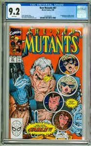 The New Mutants #87 (1990) CGC 9.2! 1st Appearance of Cable!
