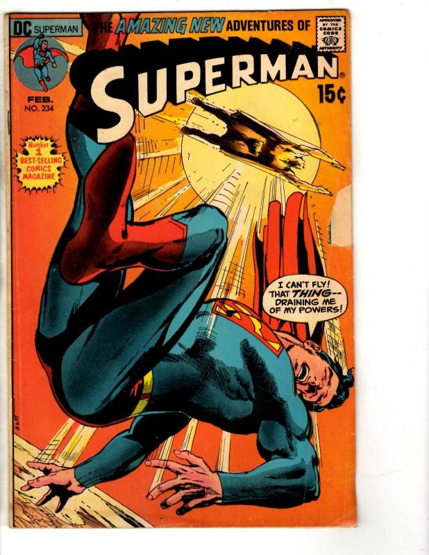 Superman # 234 VG DC Comic Book Wonder Woman Batman Flash Arrow Atom JG9