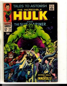 Tales To Astonish # 101 FN Marvel Comic Book Incredible Hulk Sub-Mariner FM6