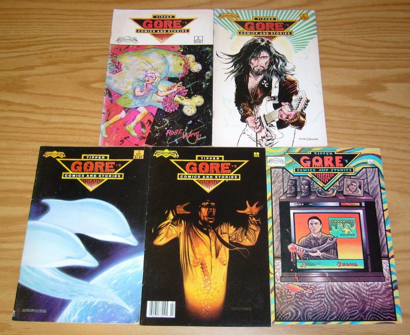 Tipper Gore's Comics and Stories #1-5 FN complete series - robert williams 2 3 4