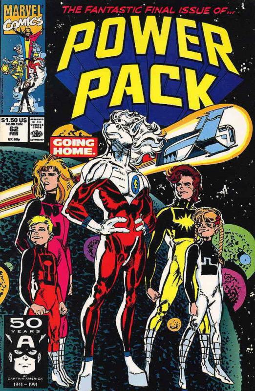 Power Pack #62 VF/NM; Marvel | save on shipping - details inside