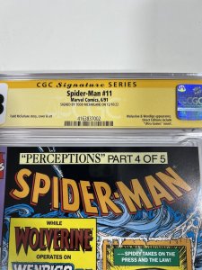 Spider-man 11 CGC 9.8 1991 Marvel Signature Series SS signed Todd McFarlane 002