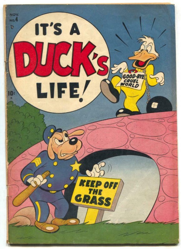 It's A Duck's Life  #4 1950- Timely Funny Animal comic VG/F