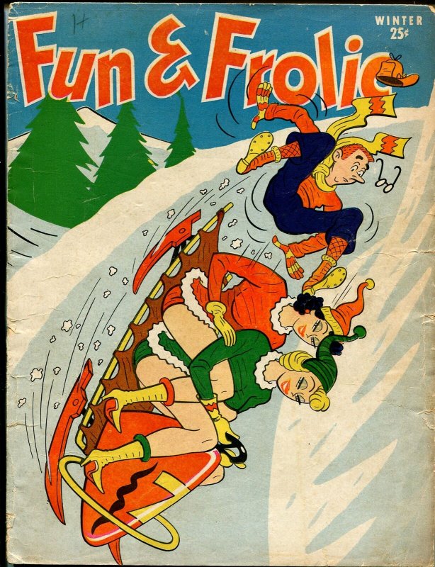 Fun & Frolic  #2 Winter 1945-Bill Wenzel-Vic Herman-pin-ups-WWII era-G- 