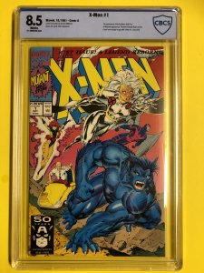 X-Men #1 Cover A CBCS 8.5  WHITE PAGES (1991) BRAND NEW SLAB