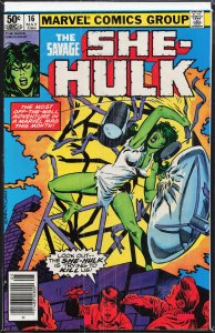 The Savage She-Hulk #16 Newsstand Edition (1981) She-Hulk