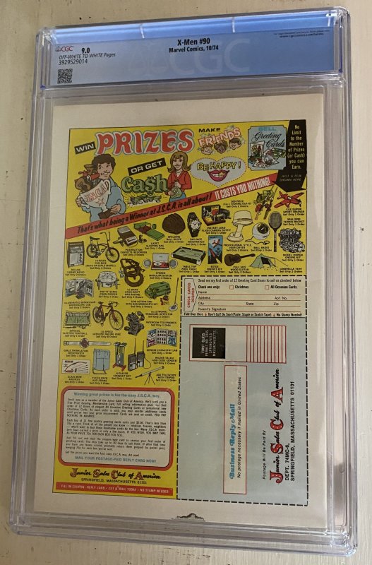 The X-Men #90 (1974) CGC 9.0