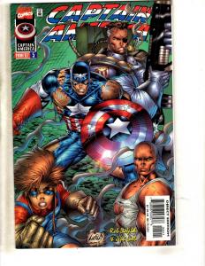 Lot Of 13 Captain America Marvel Comic Books # 1 2 3 4 5 6 7 8 9 10 11 12 13 DB2