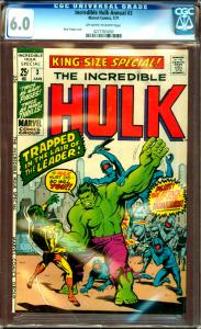 Incredible Hulk Annual #3 CGC Graded 6.0