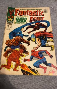 Fantastic Four #73 (1968)apps by DD, Thor, Spider-Man all out