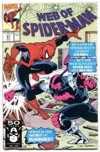 Web Of Spider-man #81 1991- Bloodshed- NM-