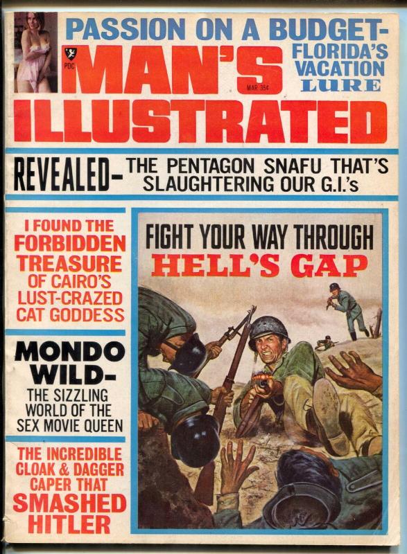 Man's Illustrated Magazine March 1968- Florida- Mondo Wild FN