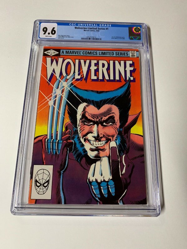 Wolverine Limited Series 1 Cgc 9.6 White Pages 1982 Marvel