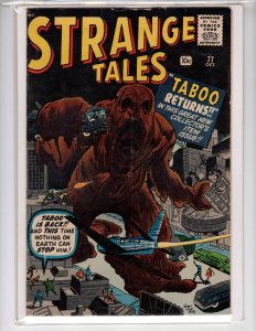 Strange Tales #77 (1960) TABOO RETURNS! Pre-Hero Marvel   - [BI•06]