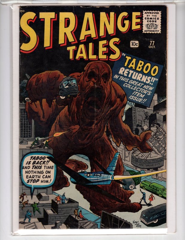 Strange Tales #77 (1960) TABOO RETURNS! Pre-Hero Marvel   - [BI•06]