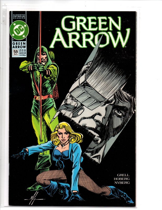 DC Comics Green Arrow #59 (1992) Mike Grell Cover & Art Rick Hoberg Art