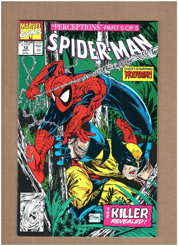 Spider-man #12 Marvel 1991 Todd McFarlane Perceptions Wendigo Wolverine NM- 9.2