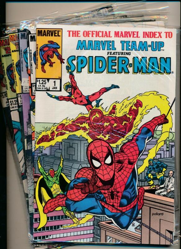 Marvel Set of 6- Index to Marvel Team-Up ft. SPIDER-MAN #1-6 F/VF (PF663)