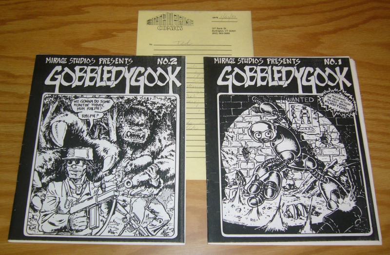 Gobbledygook #1 & 2 FN+ teenage mutant ninja turtles with original receipt RARE