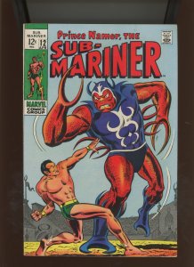 (1969) The Sub-Mariner #12: SILVER AGE! KEY ISSUE! COMBINED SHIPPING! (8.0)