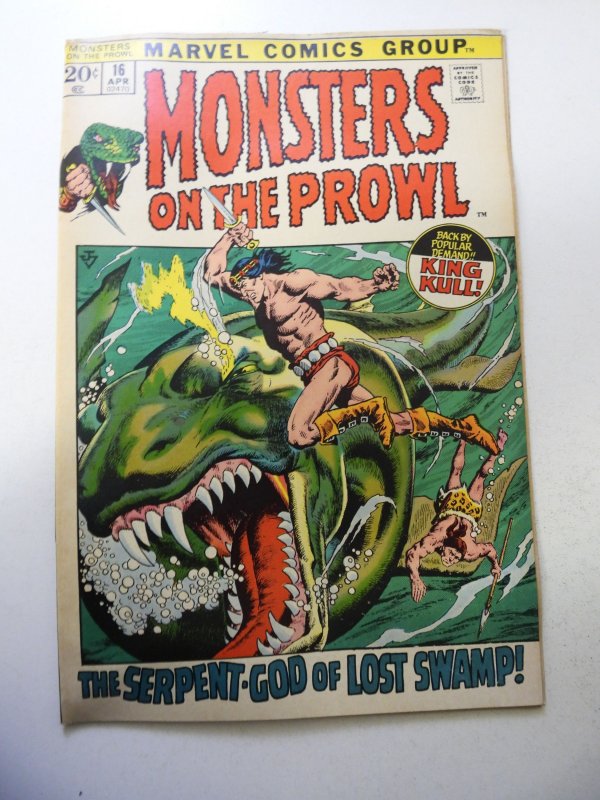 Monsters on the Prowl #16 (1972) VG+ Condition