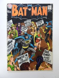 Batman #214 (1969) GD+ condition