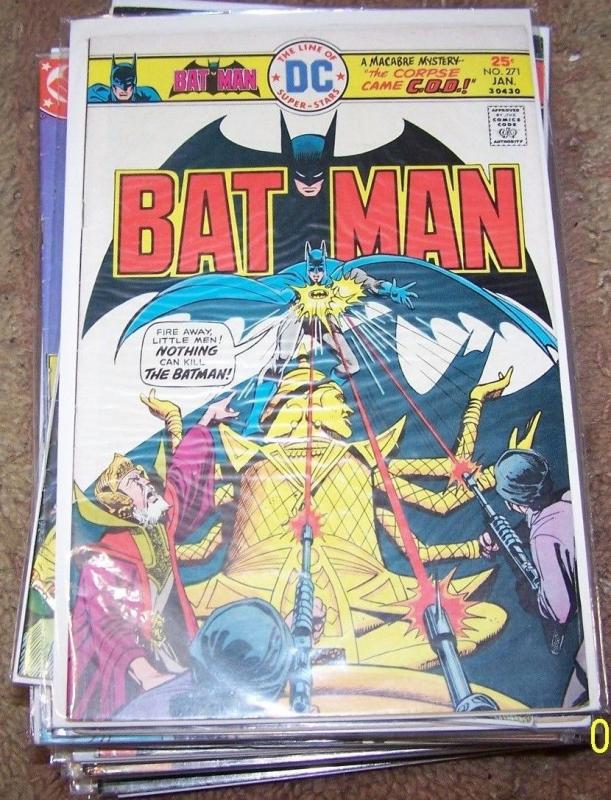 Batman #271  1976, DC COMICS macabre mystery bronze age