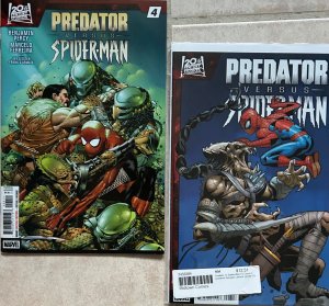 Predator vs. Spider-Man #3 1:15 variant + #4 (2025) LOT 2 issues