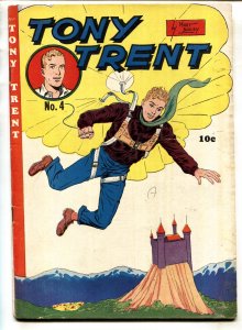 TONY TRENT #4-1948-PARACHUTE COVER-MART BAILEY ART