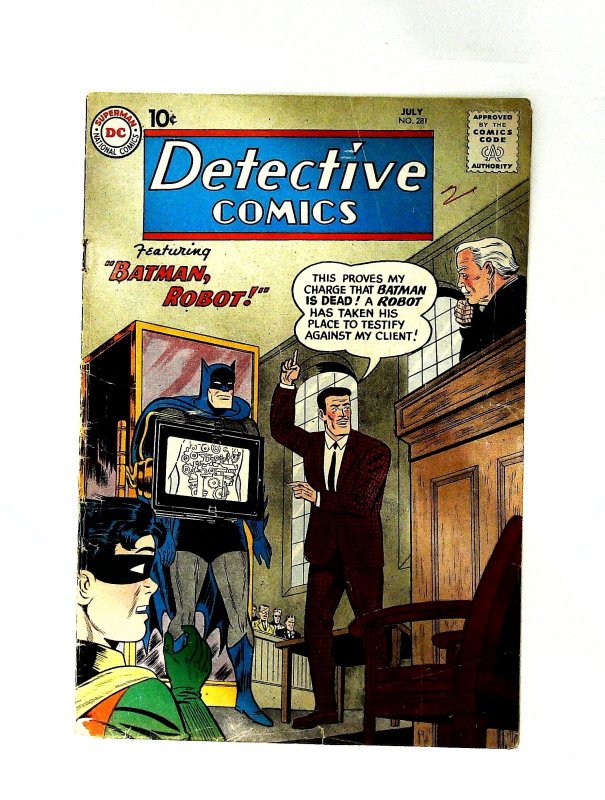 Detective Comics (1937 series)  #281, VG+ (Actual scan)