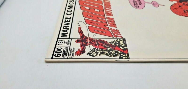 Daredevil #187 (1982) Frank Miller, Black Widow NM 