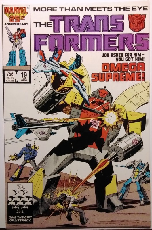 The Transformers #19 1st Omega Supreme (1986)