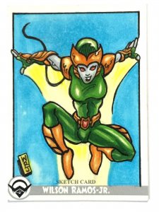 Custom Sketch Card Commission artist Wilson Ramos Jr Topps Upper Deck Cryptozoic 