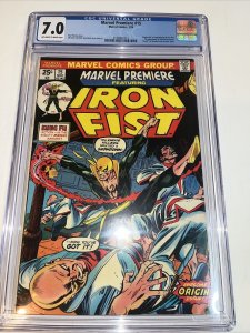 Marvel Premiere (1974) # 15 (CGC 7.0) 1st App Iron Fist • Roy Thomas + Gil Kane