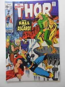 Thor #175 (1970) The Fall of Asgard!  vs Loki! Beautiful Fine Condition!