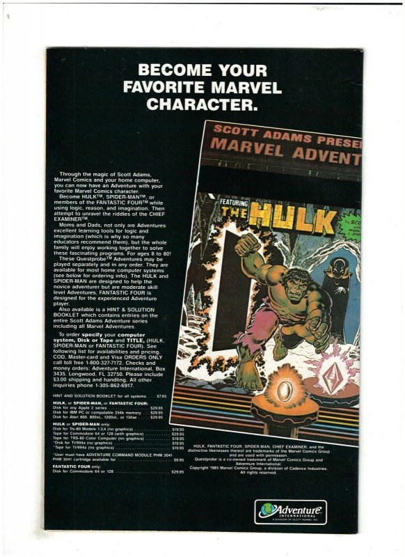 Avengers #265 FN+ 6.5 Marvel Comics 1986 Secret Wars II Captain America