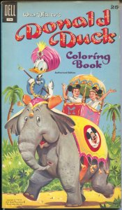 Donald Duck Coloring Book - Walt Disney #116 1957-Dell-Mickey Mouse Club-VF
