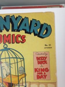 Barnyard Comics 31 VG-/VG  Final Issue Standard Comics Sept.1950