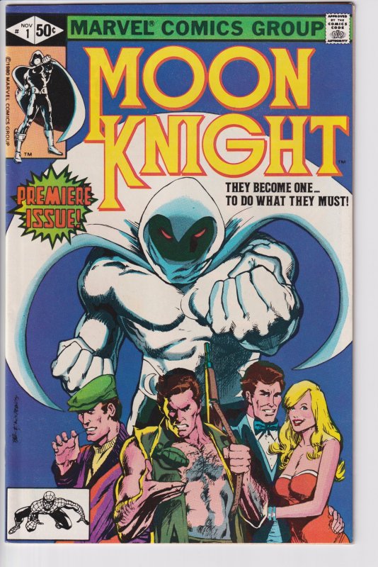 Moon Knight #1 (Nov 1980) VF+ 8.5, white paper!