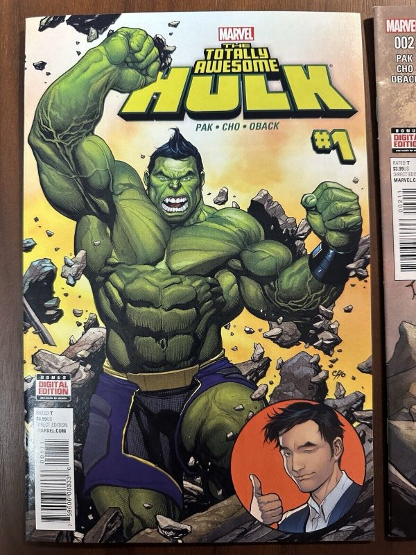 Totally Awesome Hulk #1A-#2A VF 1st Amadeus Cho as Hulk (Marvel 2016) 1st Prints
