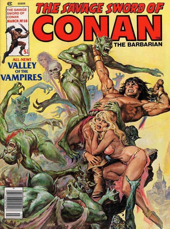 Savage Sword of Conan #38 VG ; Marvel | low grade comic Vampires