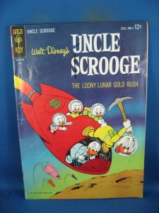 UNCLE SCROOGE 49 F+  GOLD KEY LOONY LUNAR GOLD RUSH  1964
