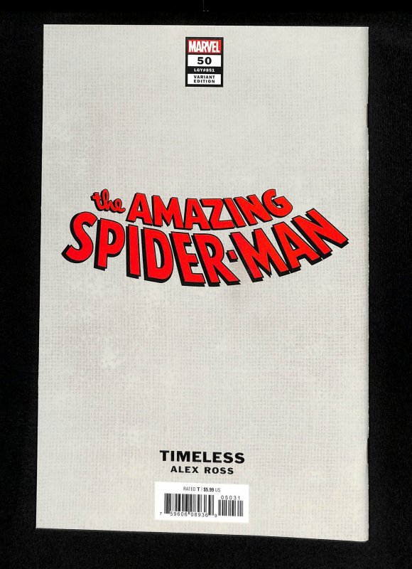 Amazing Spider-Man (2018) #50  Alex Ross Variant