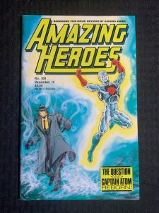 1986 AMAZING HEROES Comic Magazine #108 FN 6.0 Captain Atom & The Question